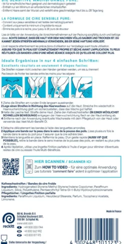 Veet Enthaarungsstreifen Sensitive 10 X 2 Streifen