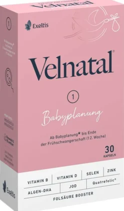 Velnatal Babyplanung 30 Weichkapseln