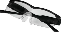 160% Vergrößerungsbrille mit LED-Licht, schwarzinkl. Aufbewahrungsbeutel,