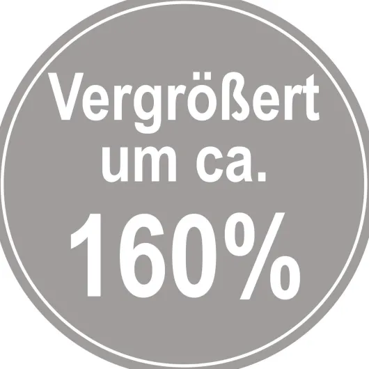160% Vergrößerungsbrille mit LED-Licht, schwarzinkl. Aufbewahrungsbeutel,