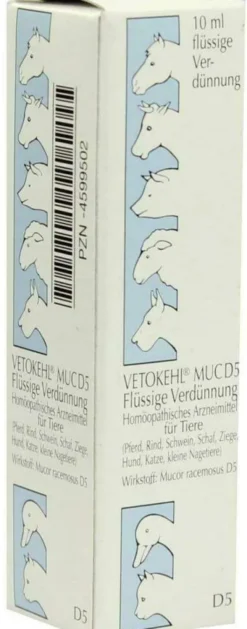 Vetokehl Muc D5 vet. 10 ml Tropfen