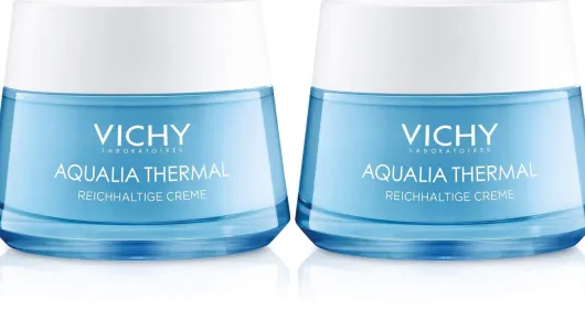Vichy Aqualia Thermal reichhaltige Feuchtigkeitspflege 2 x 50 ml Tiegel