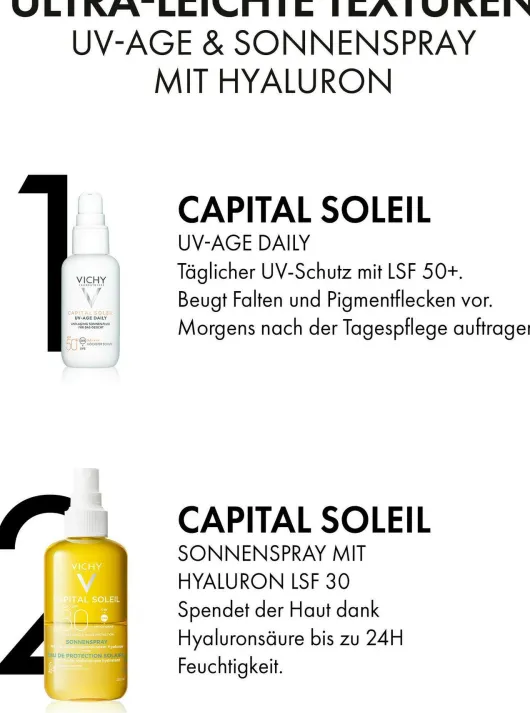 Vichy Capital Soleil Sonnenspray mit Hyaluron LSF30 200 ml