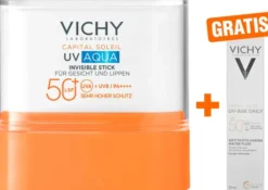 Vichy Capital Soleil UV-Aqua Stick LSF 50+ 9 g + gratis Vichy Capital Soleil UV-Age Daily LSF50+ 15 ml