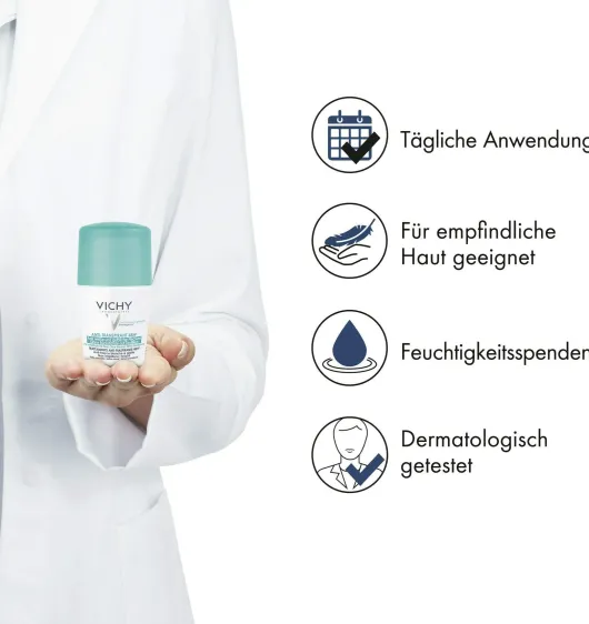 Vichy Deo Roll On Anti Transpirant 48h 50 ml Stift