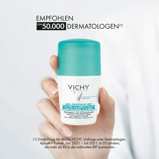 Vichy Deo Roll On Anti Transpirant 48h 50 ml Stift
