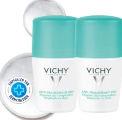 Vichy Deo Roll On Anti Transpirant 48h Doppelpack 2 x 50 ml Stift