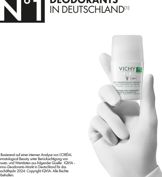 Vichy Deo Roll On Sensitiv Anti Transpirant 48h 50 ml Stift