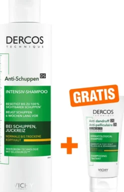 Vichy Dercos Anti-Schuppen Shampoo trockene Kopfhaut 200 ml + gratis 50 ml