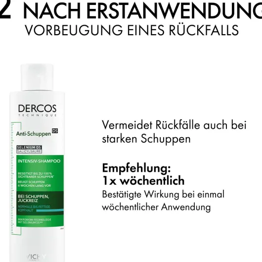Vichy Dercos Anti-Schuppen Shampoo für fettige Kopfhaut 200 ml