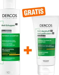 Vichy Dercos Anti-Schuppen Shampoo trockene Kopfhaut Nachfüllpack 390 ml + gratis Vichy Dercos AntiSchuppen Shampoo 50ml