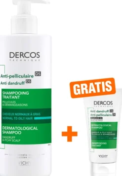 Vichy Dercos Anti Schuppen Shampoo fettige Kopfhaut 390 ml + gratis 50 ml