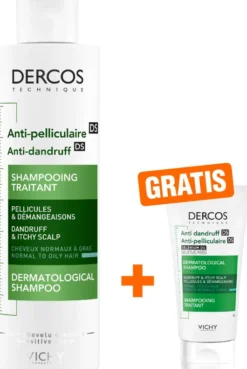 Vichy Dercos Anti Schuppen Shampoo fettige Kopfhaut 200 ml + gratis 50 ml