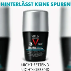 Vichy Homme Deo Roll On 72h Anti-Flecken Invisible 50 ml