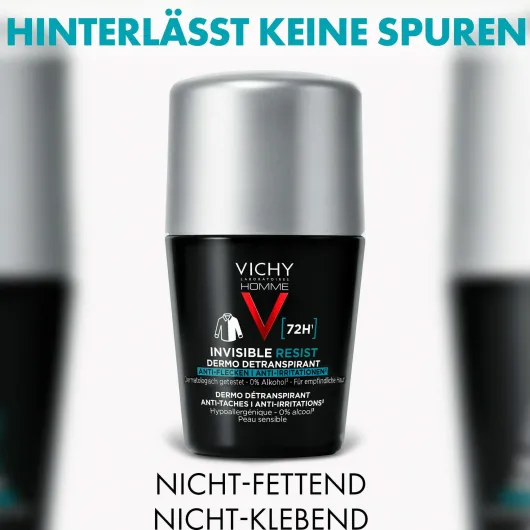 Vichy Homme Deo Roll On 72h Anti-Flecken Invisible 50 ml