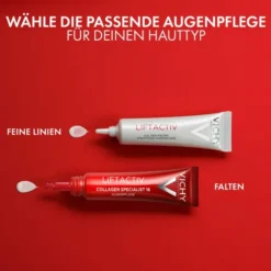 Vichy Liftactiv Collagen Specialist 16 Augenpflege 15 ml + gratis Kosmetiktasche