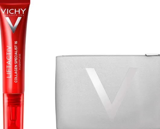 Vichy Liftactiv Collagen Specialist 16 Augenpflege 15 ml + gratis Kosmetiktasche