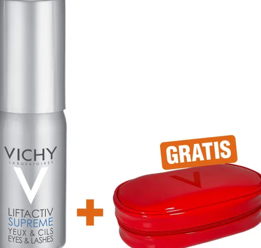 Vichy Liftactiv Serum 10 Augen & Wimpern Creme 15 ml + gratis Kosmetiktasche 1 Stück