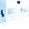 Vinyl Handschuhe Puderfrei Large Blau 100 Handschuhe