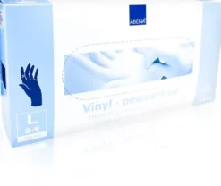 Vinyl Handschuhe Puderfrei Large Blau 100 Handschuhe