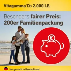 Vitagamma D3 2.000 I.E. Vitamin D3 Nem 100 Tabletten