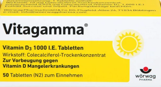 Vitagamma Vitamin D3 1000 I.E. 50 Tabletten