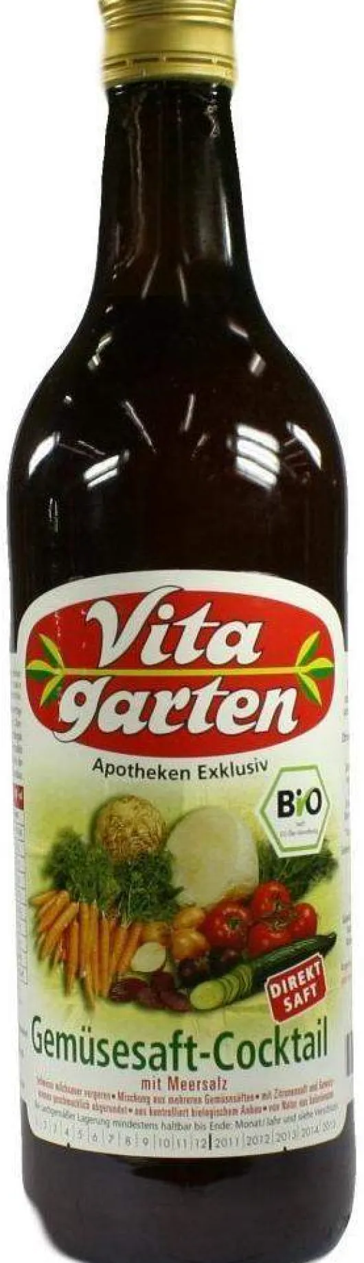 Vitagarten Gemüsesaft Cocktail Biologisch 750 ml Saft