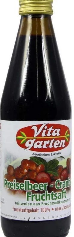 Vitagarten Preiselbeer Cranberry Fruchtsaft 330 ml