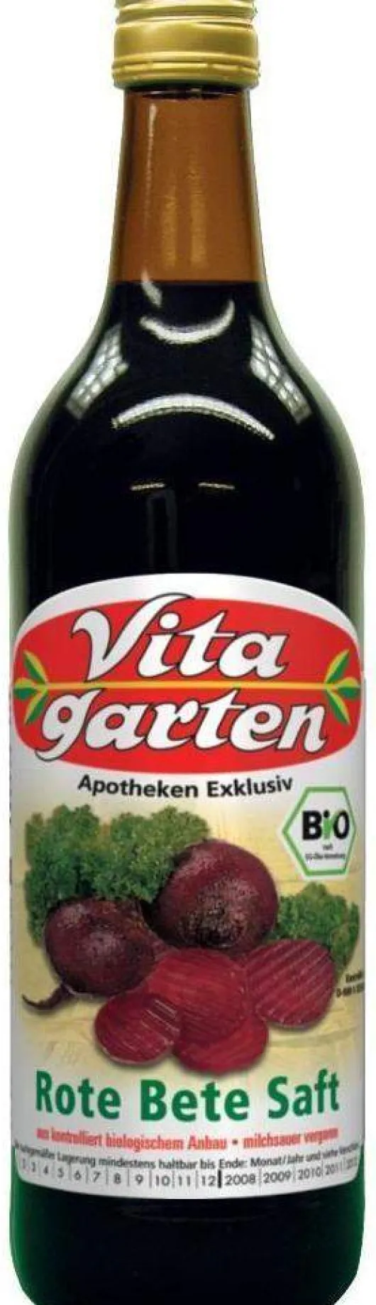 Vitagarten Rote Bete Saft Biologisch