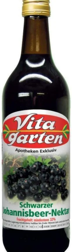 Vitagarten Schwarzer Johannisbeer Nektar 750 ml