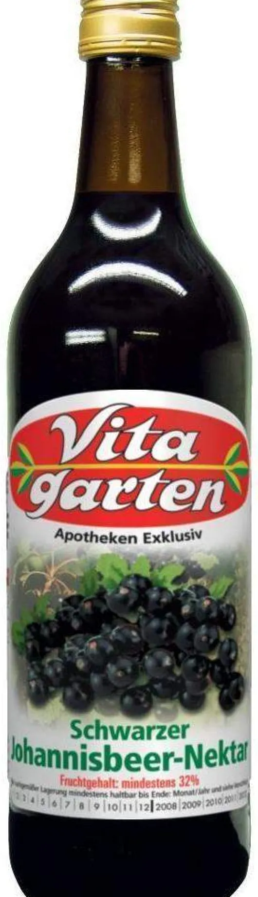 Vitagarten Schwarzer Johannisbeer Nektar 750 ml