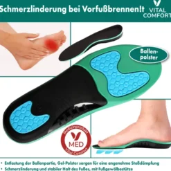 Vital Comfort Einlegesohlen gegen Vorfußbrennen Gr. 36-38 1 Paar