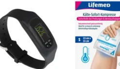 Vital Comfort Fitness-Armband Schwarz 1 Stück + gratis Kälte-Sofort-Kompresse