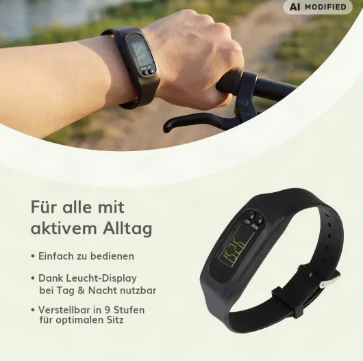 Vital Comfort Fitness-Armband Schwarz 1 Stück