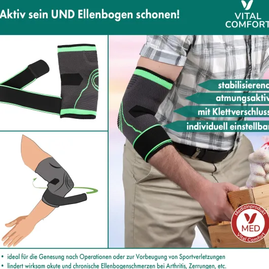 Vital Comfort FlexiTec Pro Ellenbogenbandage Gr. S-M 1 Stück
