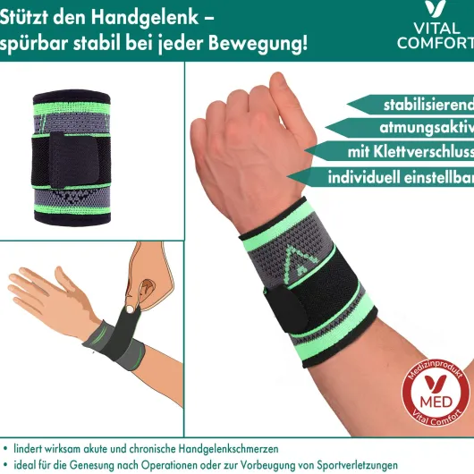 Vital Comfort FlexiTec Pro Handgelenkbandage Gr. L-XL 1 Stück