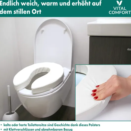 Vital Comfort Toilettensitzerhöhung Polster 1 Stück
