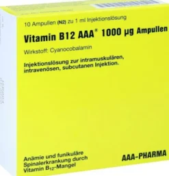 Vitamin B12 Aaa 1000 µg 10 X 1 ml Ampullen
