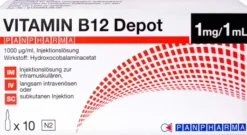 Vitamin B 12 Depot Panpharma 1000 µg Pro ml Injektionslösung 10...