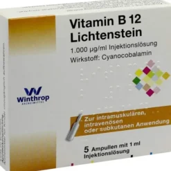 Vitamin B12 1000 µg Lichtenstein Ampullen 5 X 1 ml