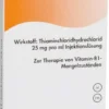 Vitamin B1 Injektopas 25 mg Injektionslösung 10 X 1 ml