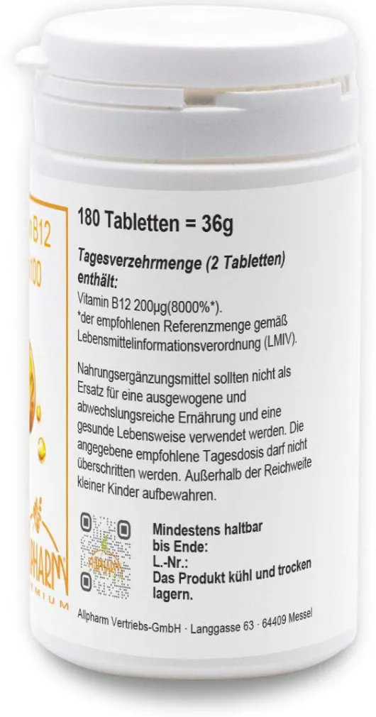 Vitamin B12 Opti 180 Tabletten