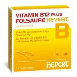 Vitamin B 12 Plus Folsäure Hevert 2 ml 5 Ampullenpaare