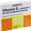 Vitamin B1 Ratiopharm 50mg Pro ml Inj.Lösung. 5 X 2 ml Ampullen