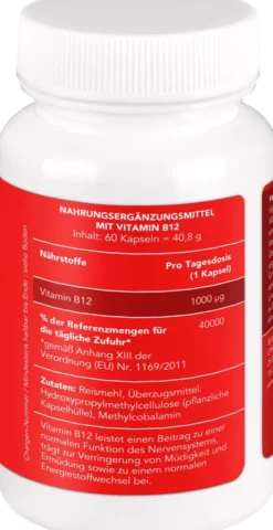 Vitamin B12 Vegan 1000 µg 60 Kapseln