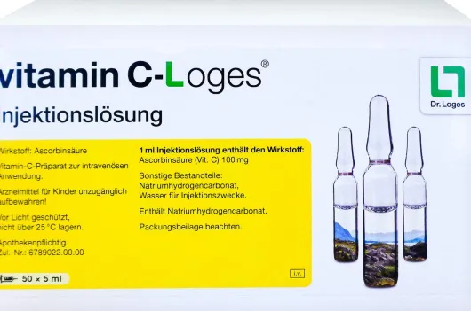 Vitamin C Loges 50 X 5 ml Injektionslösung