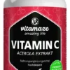 Vitamin C 160 mg Acerola Extrakt Pur Vegan 180 Kapseln