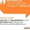 Vitamin C plus Zink-ratiopharm 40 Brausetabletten