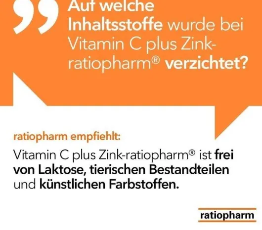 Vitamin C plus Zink-ratiopharm 40 Brausetabletten