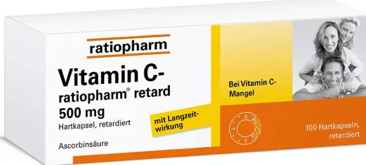 Vitamin C-Ratiopharm Retard 500 mg 100 Kapseln